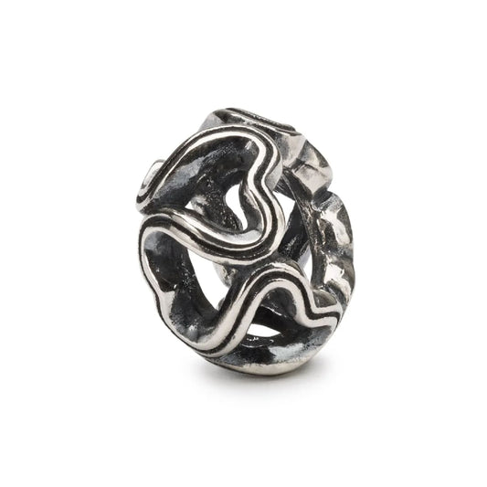 Beads da donna Trollbeads in argento con tanti cuori MISURA UNICA
