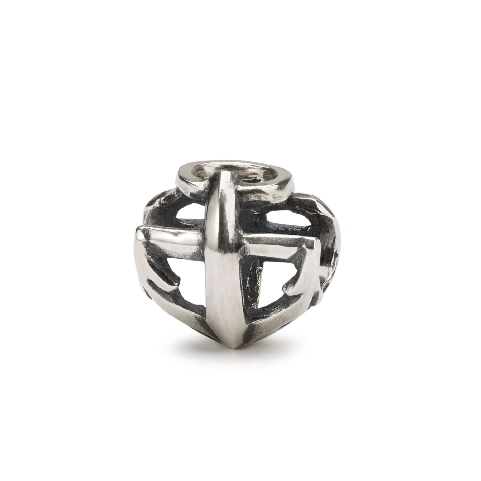 Beads da donna Trollbeads in argento con cuore e croce MISURA UNICA