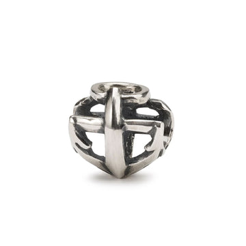 Beads da donna Trollbeads in argento con cuore e croce MISURA UNICA