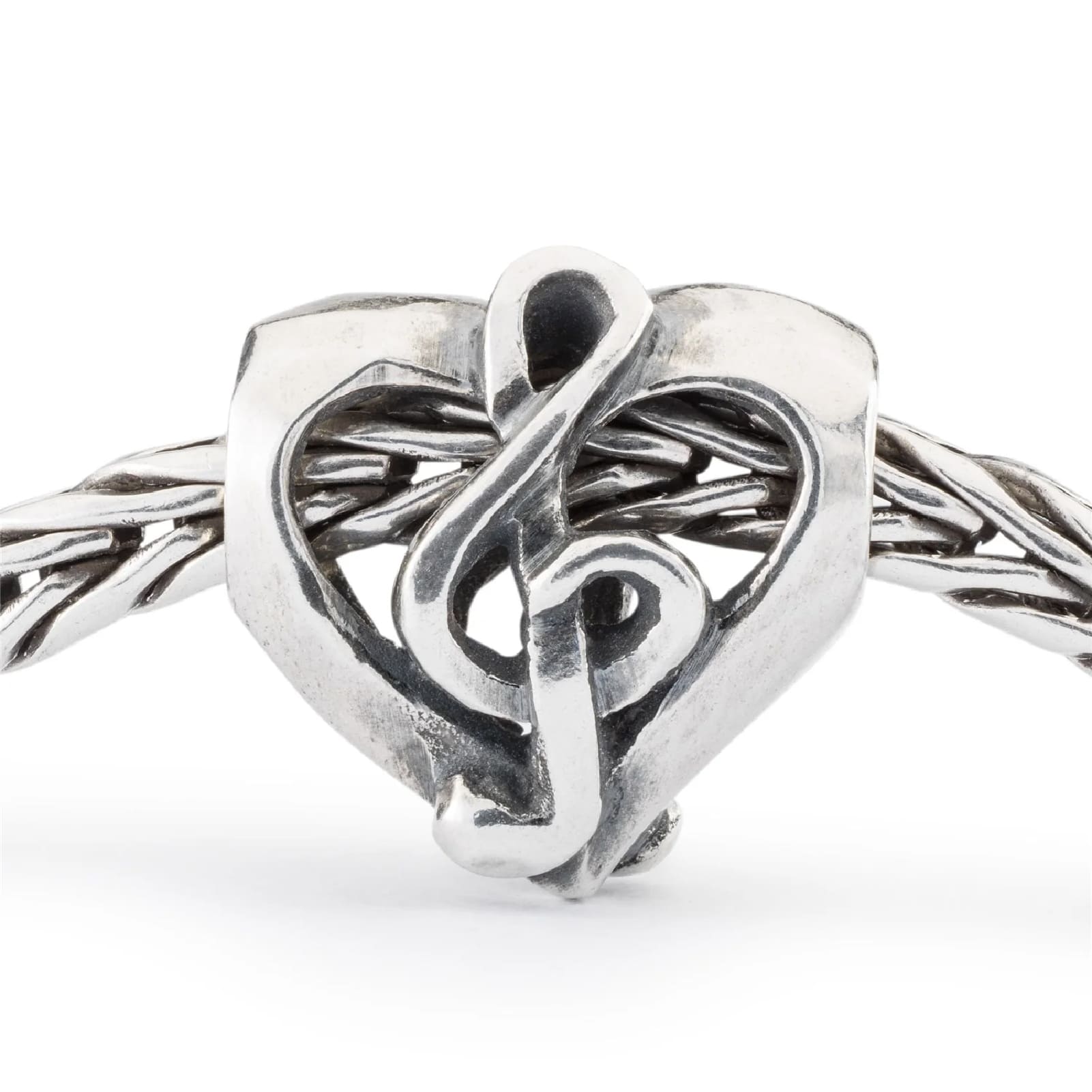 Beads da donna Trollbeads in argento con nota e cuore MISURA UNICA