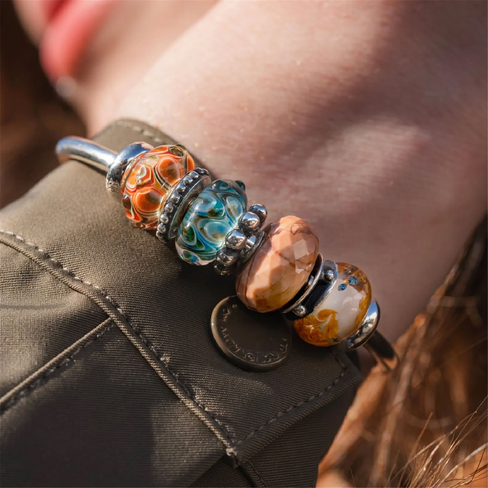 Beads Trollbeads in argento connessioni di momenti MISURA UNICA