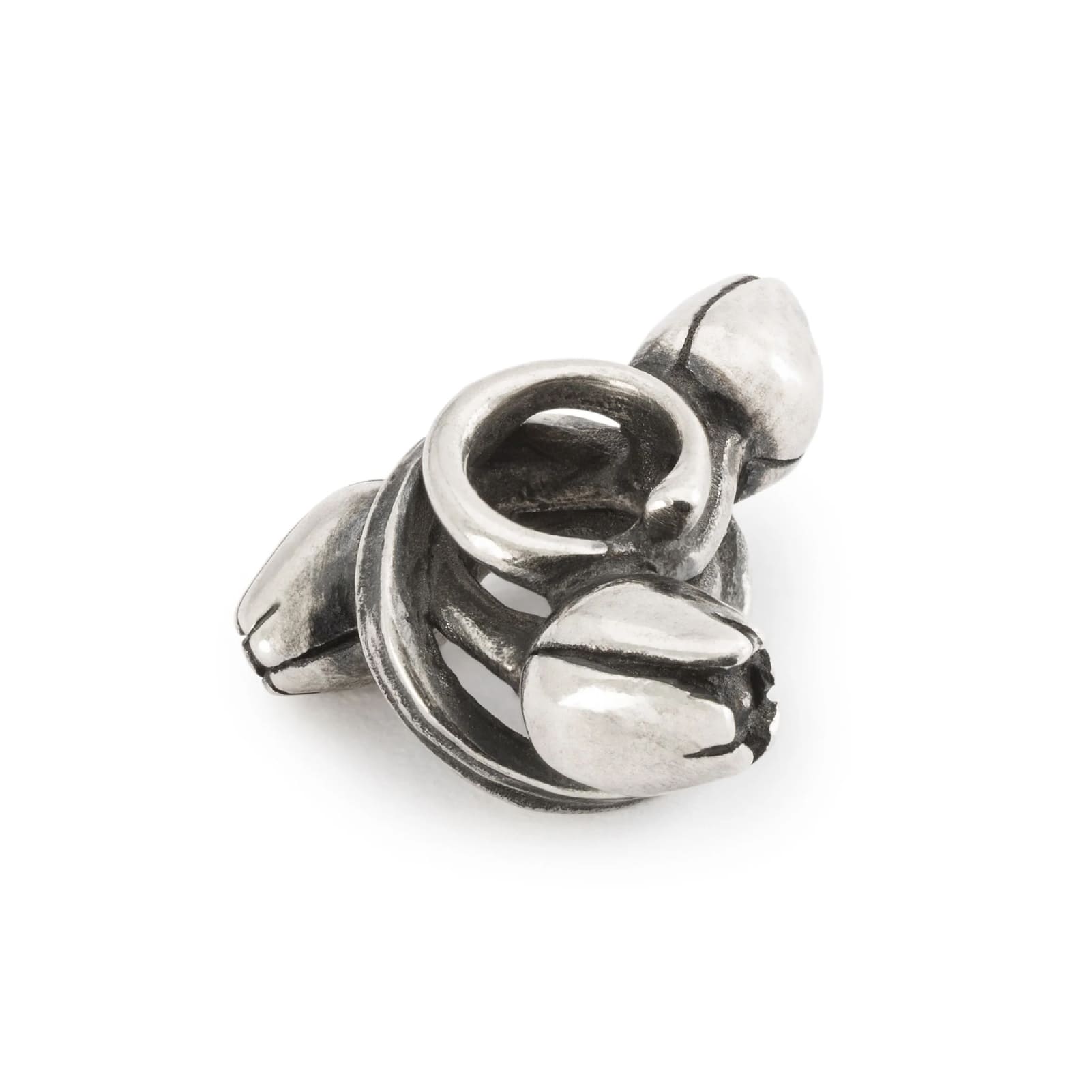Beads da donna Trollbeads in argento con due tulipani MISURA UNICA