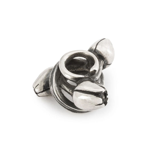 Beads da donna Trollbeads in argento con due tulipani MISURA UNICA