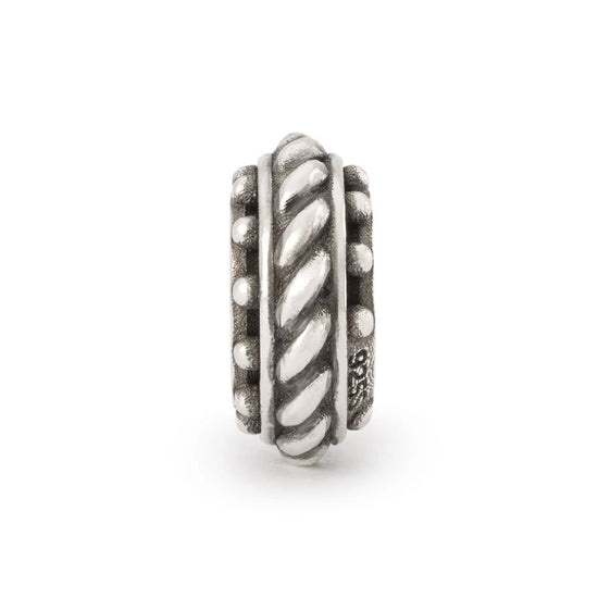 Stop Trollbeads in argento senza tempo con gommino MISURA UNICA