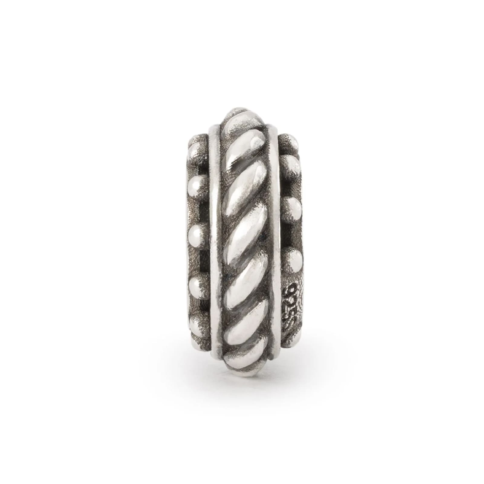 Stop Trollbeads in argento senza tempo con gommino MISURA UNICA