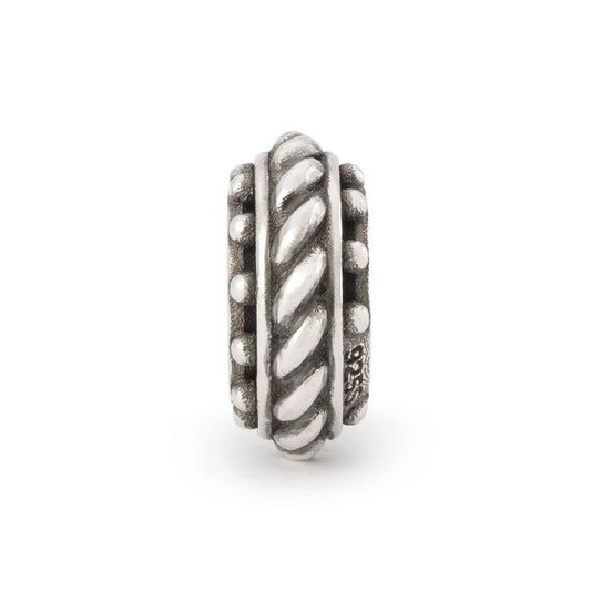 Stop Trollbeads in argento senza tempo con gommino MISURA UNICA
