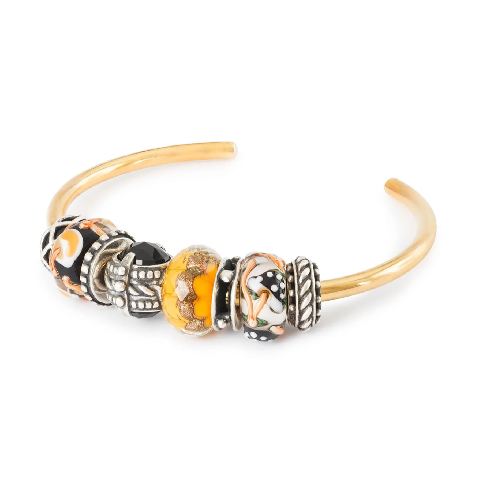 Stop Trollbeads in argento senza tempo con gommino MISURA UNICA