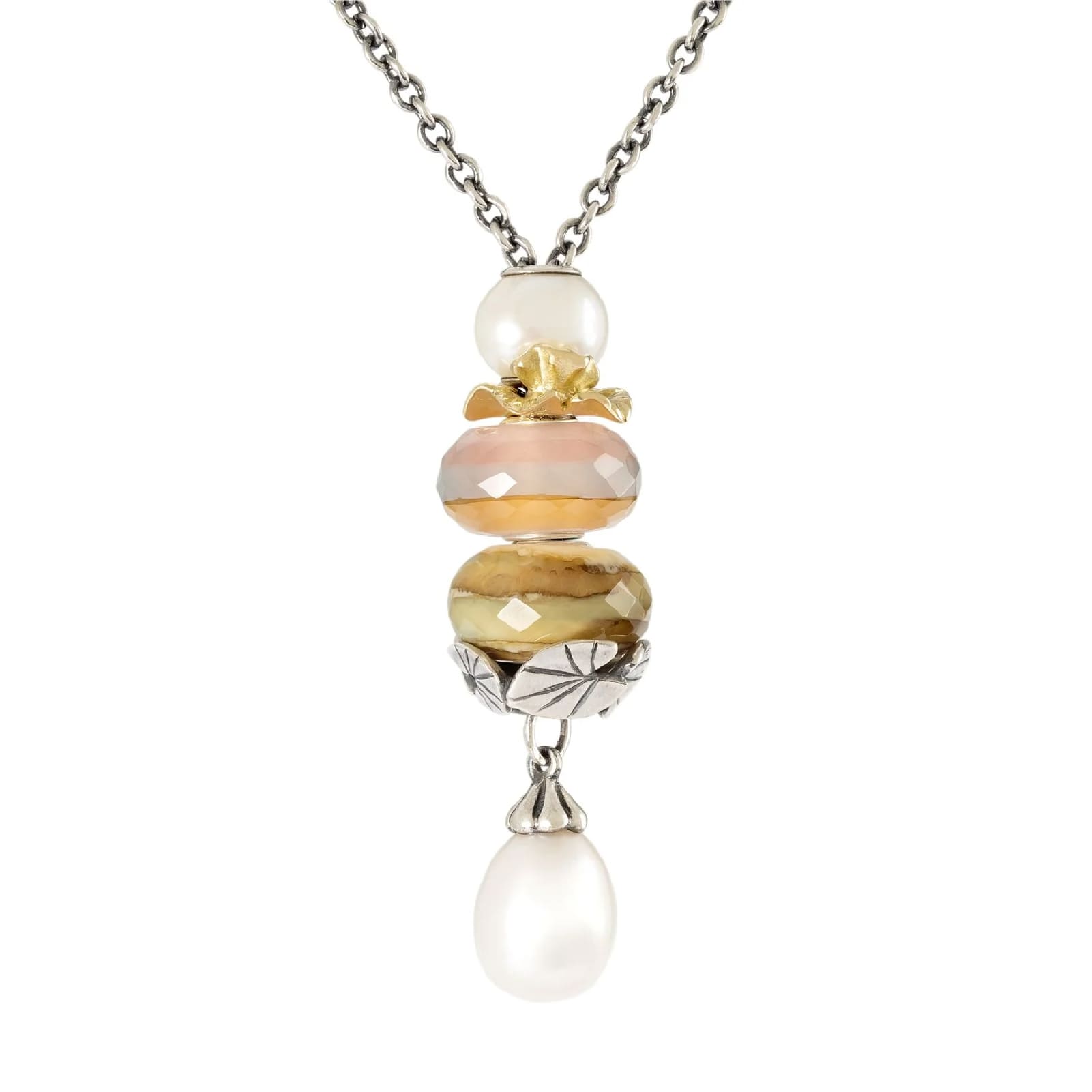 Beads da donna Trollbeads in argento a forma di ninfea MISURA UNICA