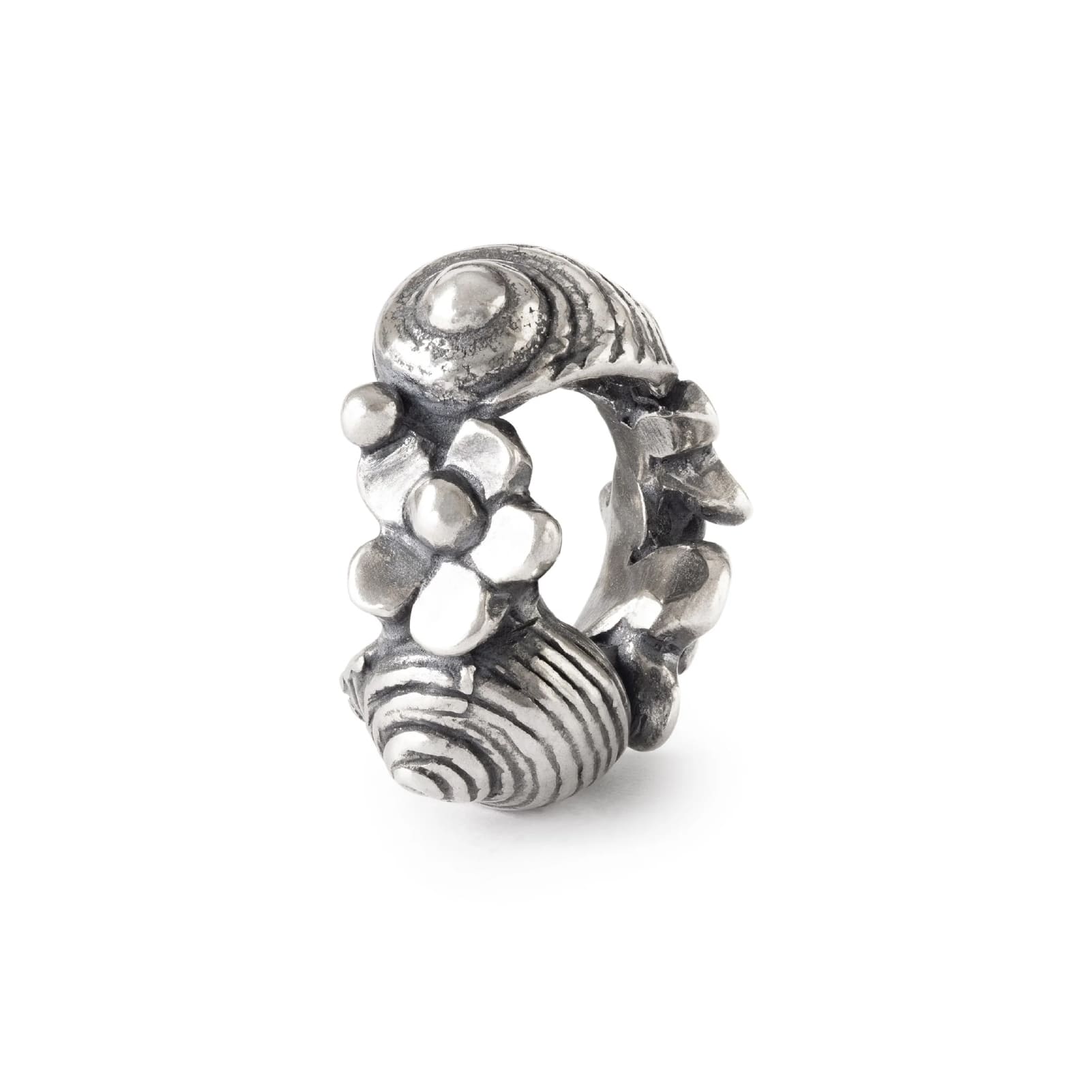 Beads Trollbeads Chiocciole tra i Fiori in argento da donna MISURA UNICA