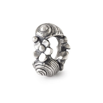 Beads Trollbeads Chiocciole tra i Fiori in argento da donna MISURA UNICA