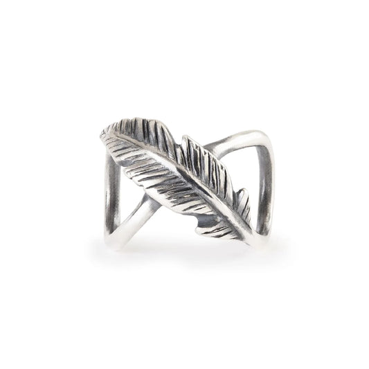 Charm Trollbeads Piuma dell'Infinito in argento MISURA UNICA