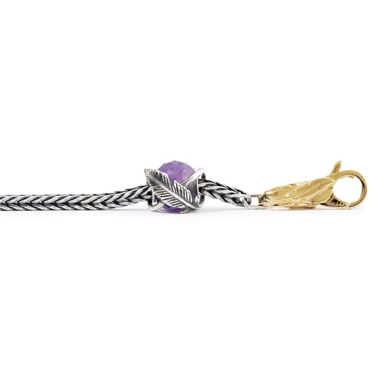 Charm Trollbeads Piuma dell'Infinito in argento MISURA UNICA
