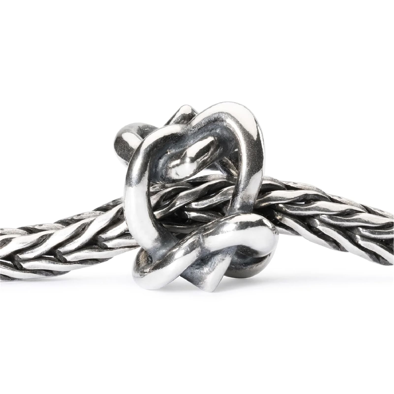 Beads da donna Trollbeads in argento con cuori incrociati MISURA UNICA