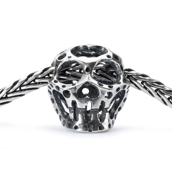 Beads da donna Trollbeads in argento a forma di teschio MISURA UNICA