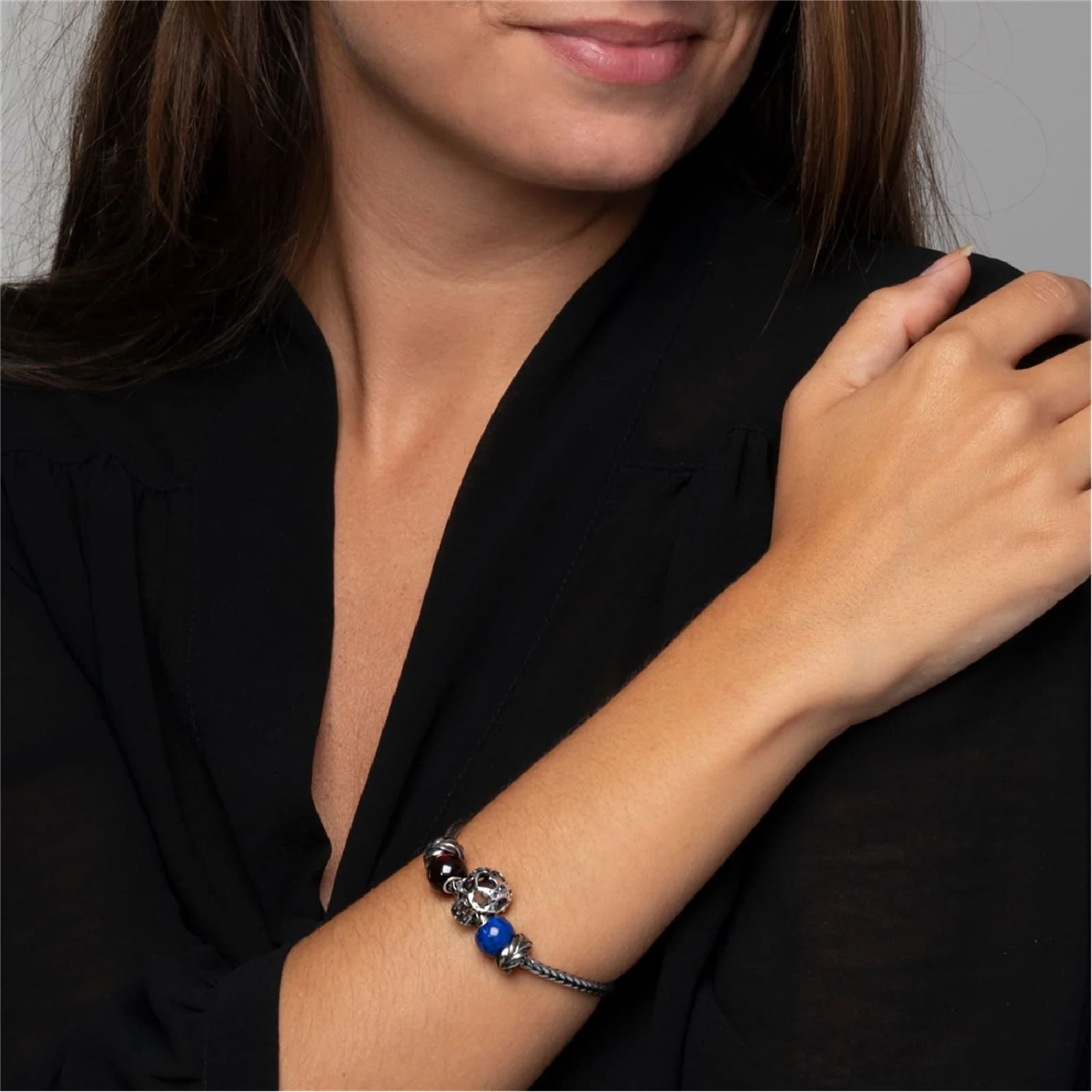 Beads da donna Trollbeads in argento a forma di teschio MISURA UNICA