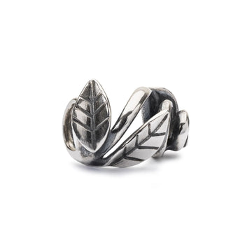 Beads da donna Trollbeads in argento a forma di foglie MISURA UNICA