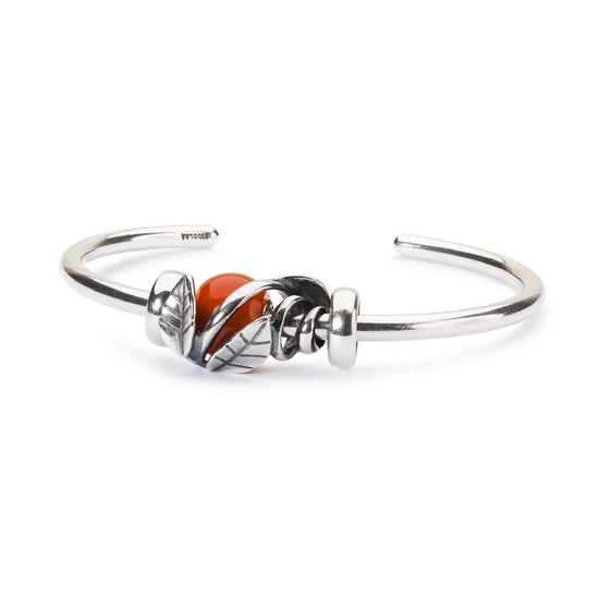 Beads da donna Trollbeads in argento a forma di foglie MISURA UNICA