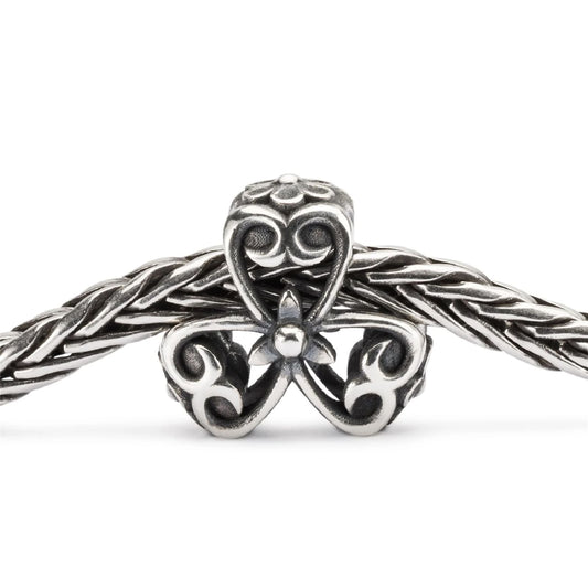 Beads da donna Trollbeads in argento a forma di trifoglio MISURA UNICA