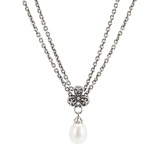 Beads da donna Trollbeads in argento a forma di trifoglio MISURA UNICA