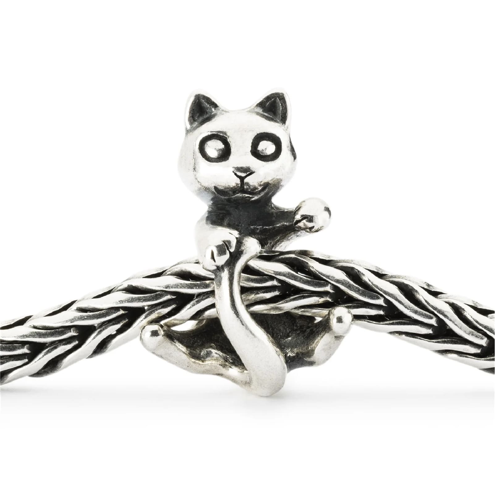 Beads da donna Trollbeads in argento a forma di gattino MISURA UNICA