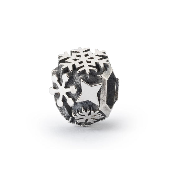 Beads da donna Trollbeads in argento con fiocchi di neve MISURA UNICA