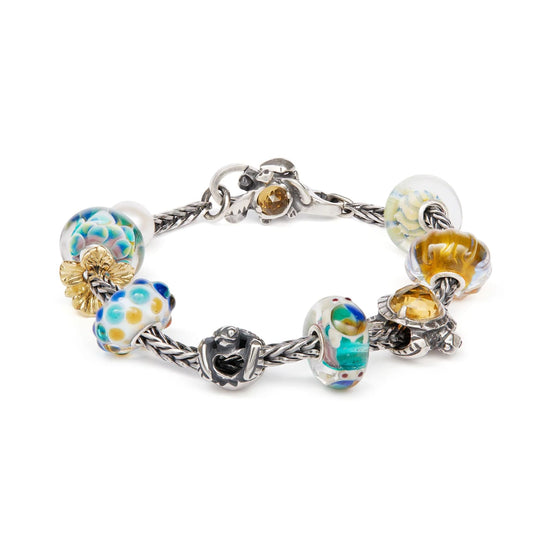 Beads da donna Trollbeads in argento con tartarughina MISURA UNICA