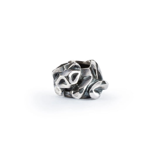 Stop Trollbeads in argento rilassato con gommino interno MISURA UNICA