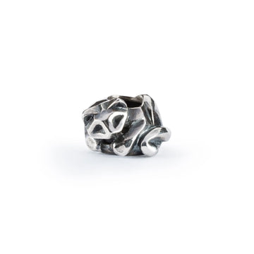 Stop Trollbeads in argento rilassato con gommino interno MISURA UNICA