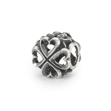 Beads donna Trollbeads in argento con tanti cuori piccoli MISURA UNICA