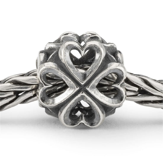Beads donna Trollbeads in argento con tanti cuori piccoli MISURA UNICA