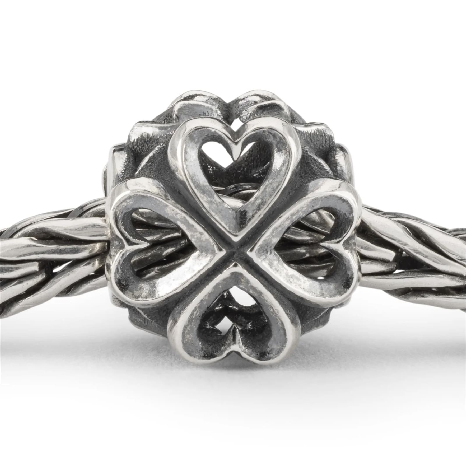 Beads donna Trollbeads in argento con tanti cuori piccoli MISURA UNICA