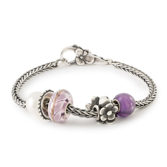Beads da donna Trollbeads in argento con fiori sinceri MISURA UNICA