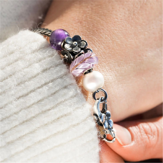 Beads da donna Trollbeads in argento con fiori sinceri MISURA UNICA