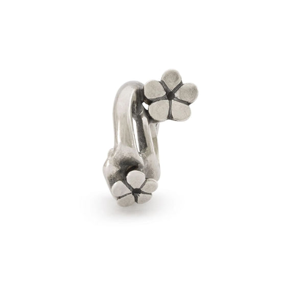 Beads da donna Trollbeads in argento con fiori hanami MISURA UNICA