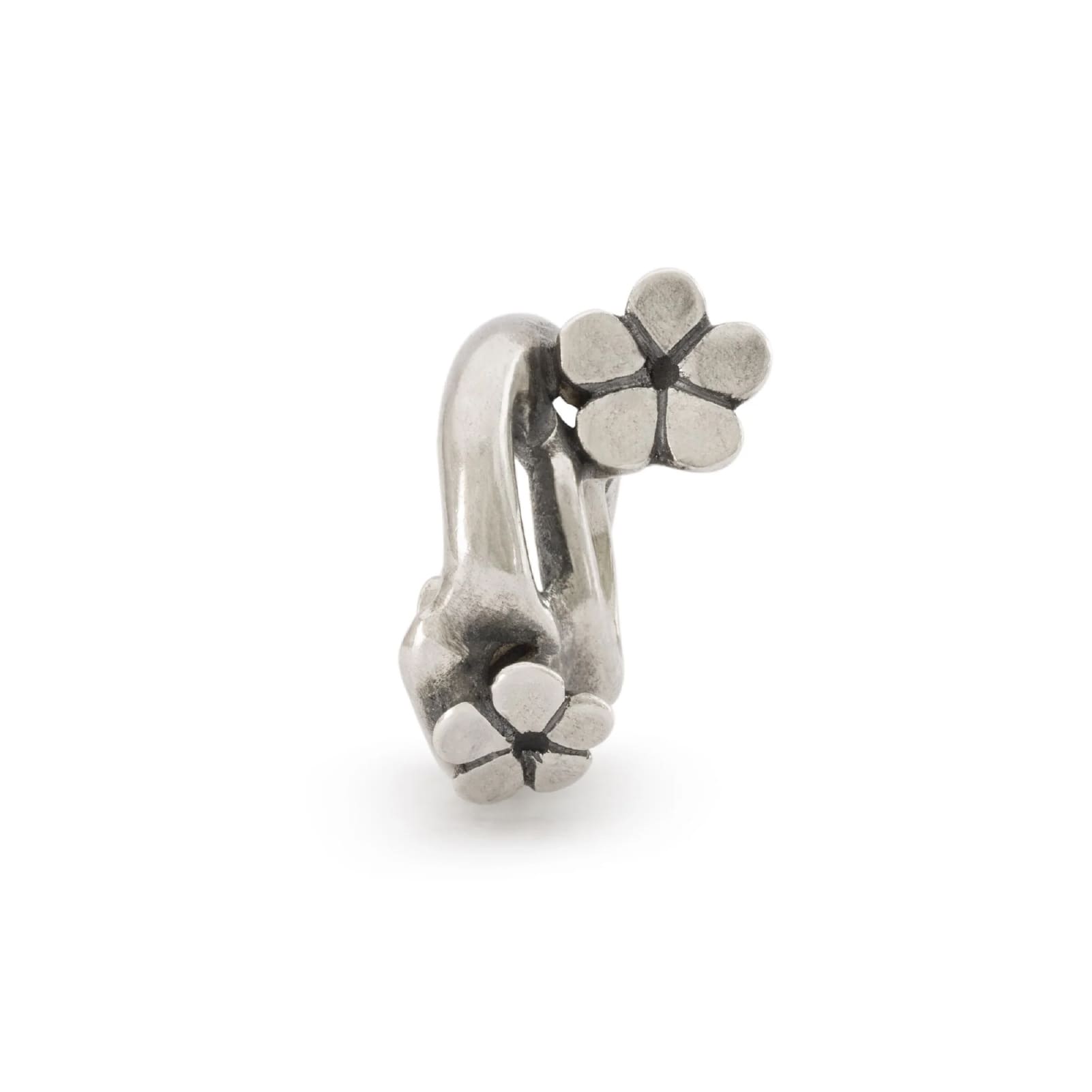 Beads da donna Trollbeads in argento con fiori hanami MISURA UNICA