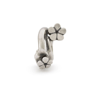 Beads da donna Trollbeads in argento con fiori hanami MISURA UNICA