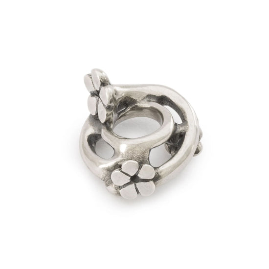 Beads da donna Trollbeads in argento con fiori hanami MISURA UNICA