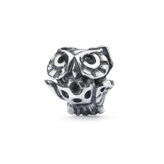 Beads donna Trollbeads in argento a forma di gufo saggio