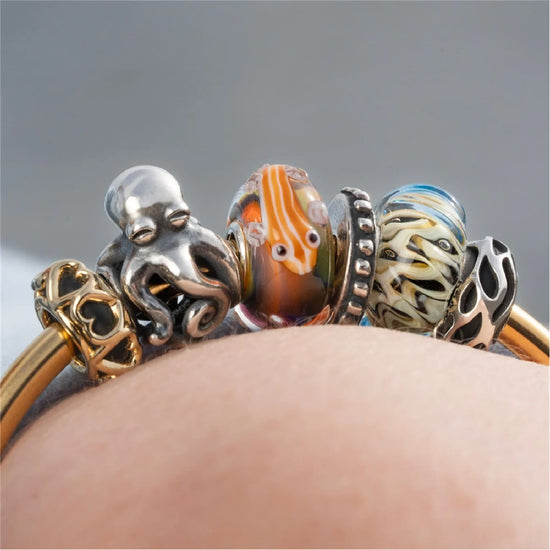 Beads da donna Trollbeads in argento a forma di polipo MISURA UNICA