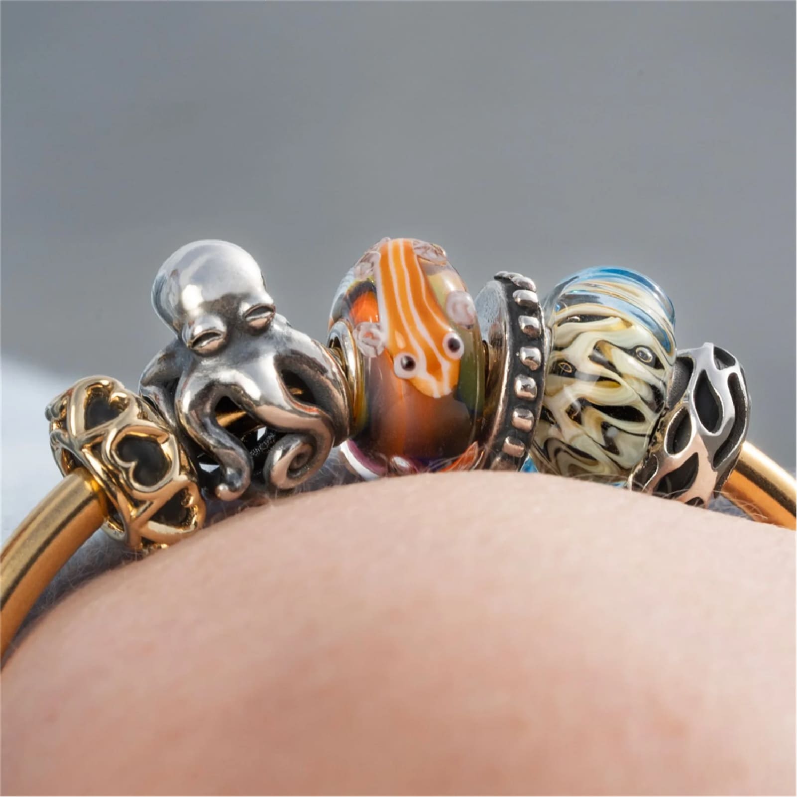 Beads da donna Trollbeads in argento a forma di polipo MISURA UNICA