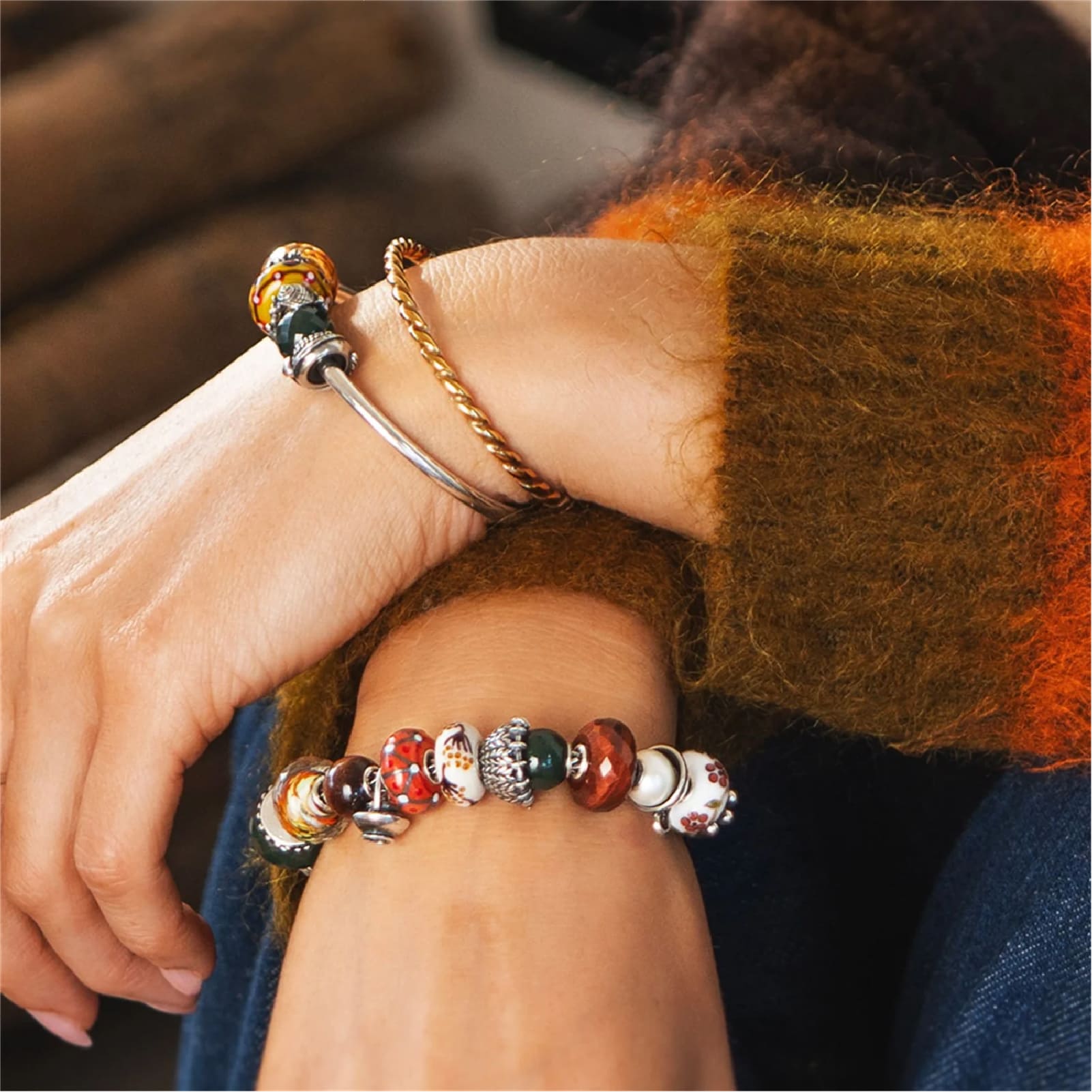 Beads Trollbeads Punto dopo Punto in argento da donna MISURA UNICA