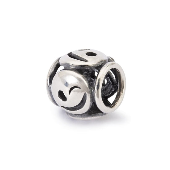 Beads Trollbeads Sorrisi in argento con facce che sorridono MISURA UNICA