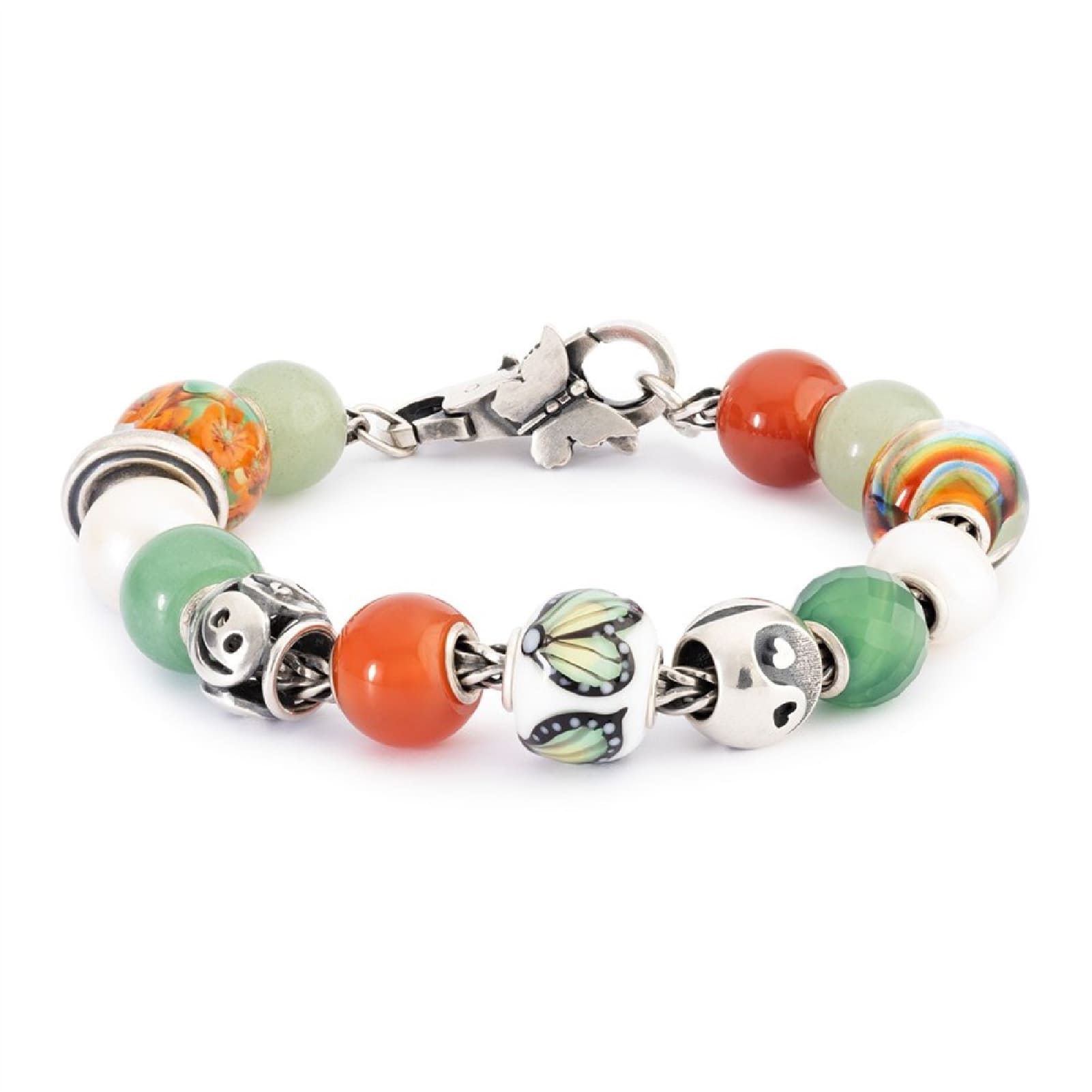 Beads Trollbeads Sorrisi in argento con facce che sorridono MISURA UNICA