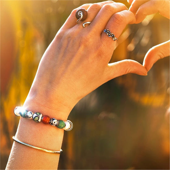 Beads Trollbeads Sorrisi in argento con facce che sorridono MISURA UNICA