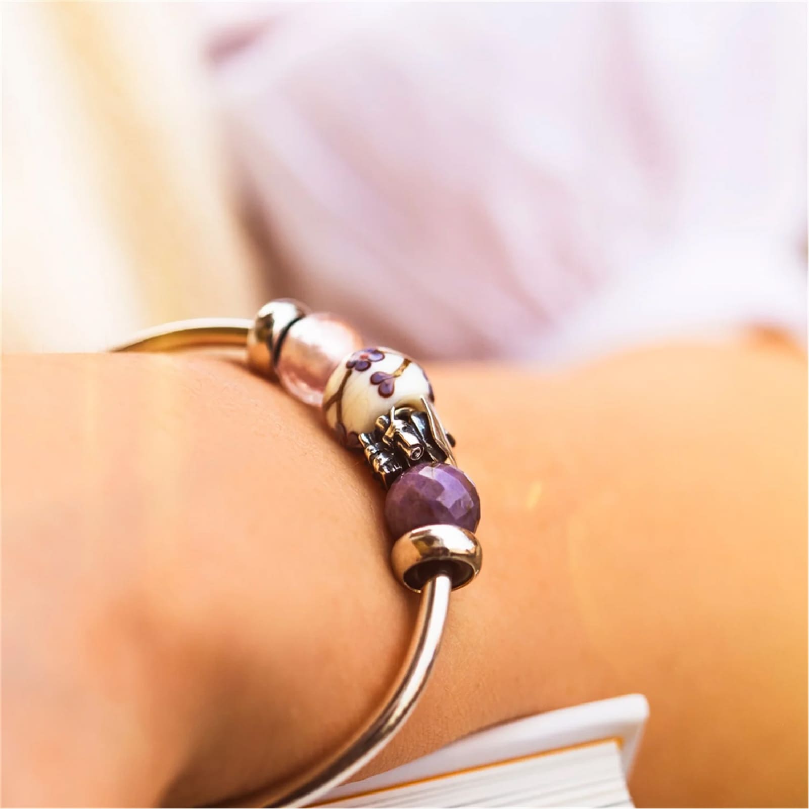 Charm Trollbeads Festa di Laurea in argento a tema laurea MISURA UNICA