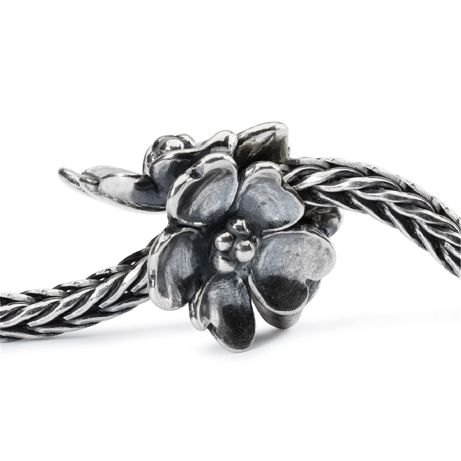 Beads da donna Trollbeads in argento con fiori di melo MISURA UNICA