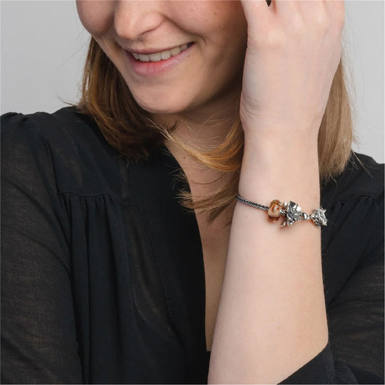 Beads da donna Trollbeads in argento con fiori di melo MISURA UNICA