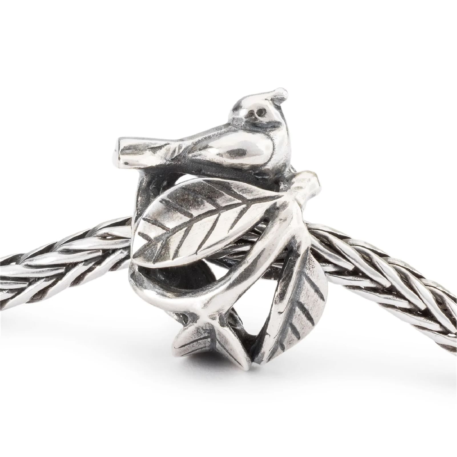 Beads da donna Trollbeads in argento con uccellino e nido MISURA UNICA
