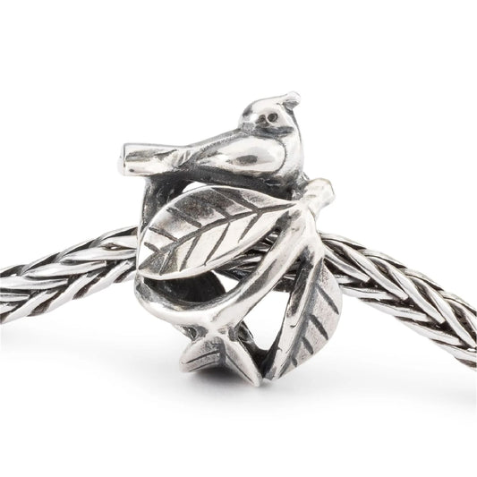 Beads da donna Trollbeads in argento con uccellino e nido MISURA UNICA