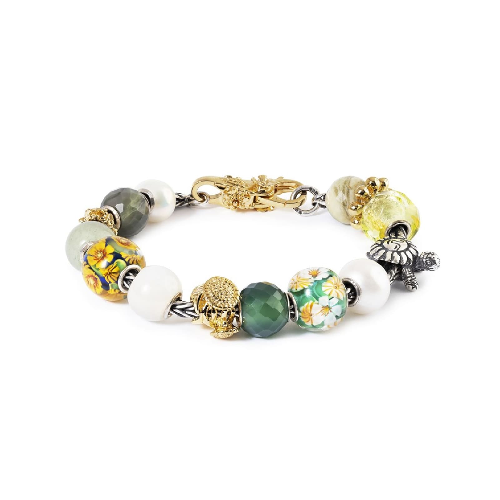 Beads Trollbeads Tartaruga Portafortuna in argento MISURA UNICA